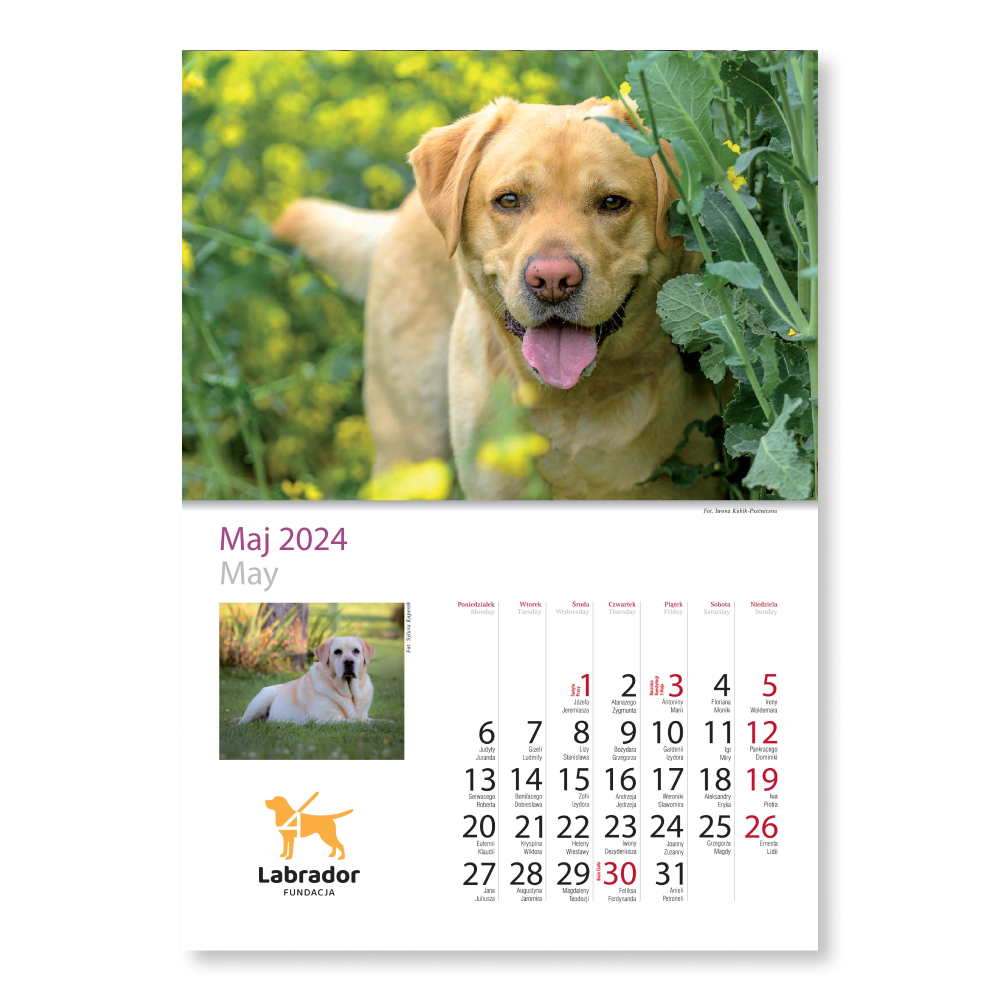 Kalendarz - miesiąc maj
