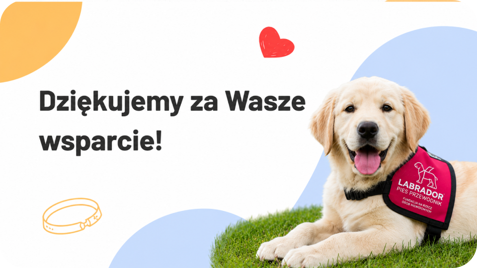 Dziękujemy za każdą przekazaną nam darowiznę