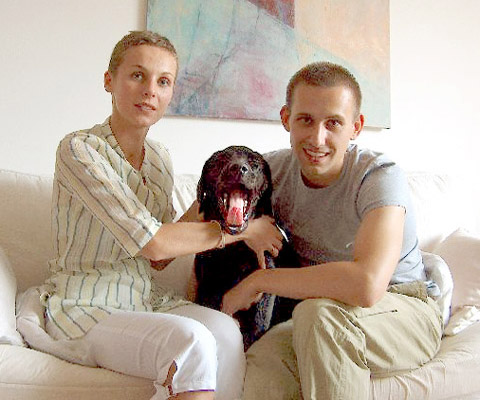 Anna Matuszewska-Janik i Tomasz Janik z Yukonem