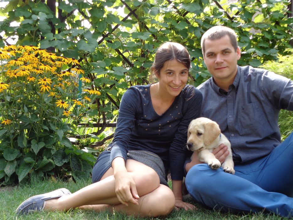 Szymon Benarz i Aleksandra Łapińska z Brunem