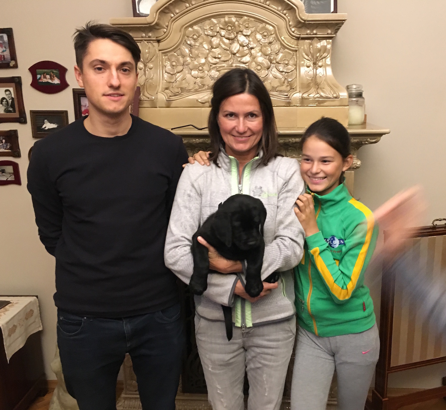 Anna Kulesza z rodzina i Kobi